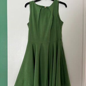 Closet of London Green Dress Modcloth Fit & Flare